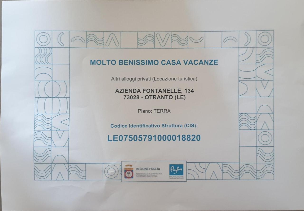דירות אוטרנטו Molto Benissimo מראה חיצוני תמונה